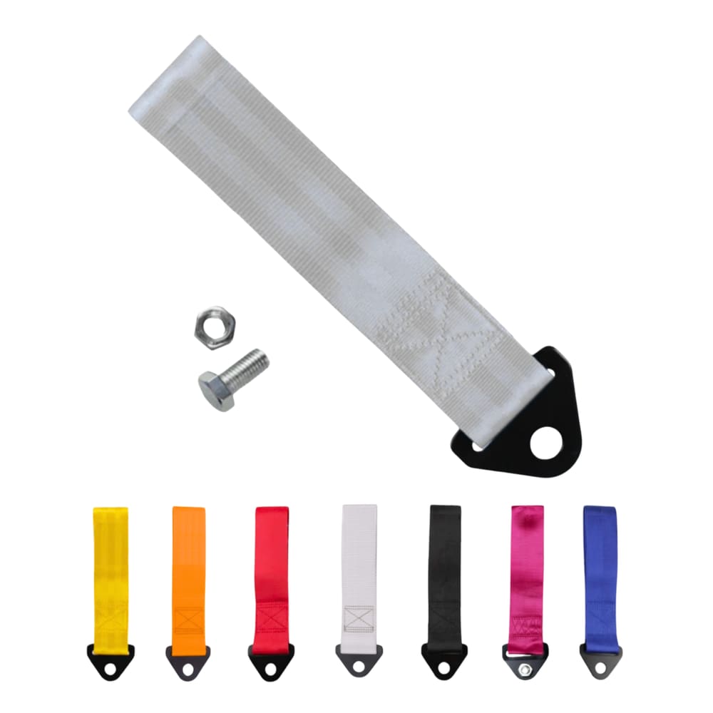 Tow Strap Fita Cinta de Reboque Para-Choque Cinza Estilo BR