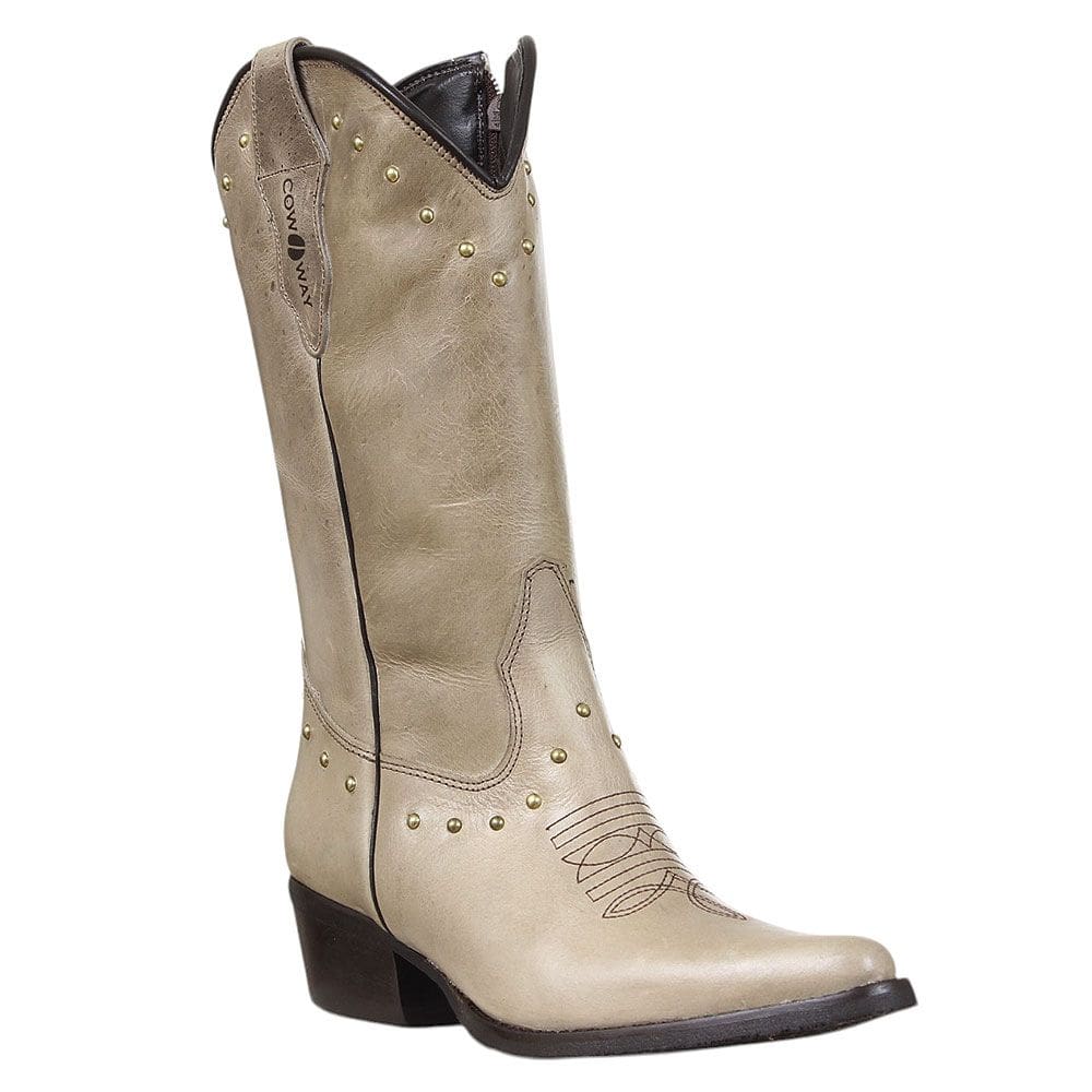 Bota Texana Feminina Off White Cow Way 37672