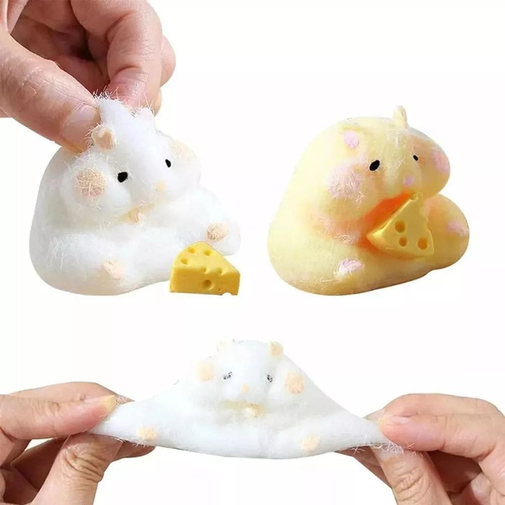 Brinquedo Squeeze Hamster Squishy, para Aliviar o desconforto - 2 peças