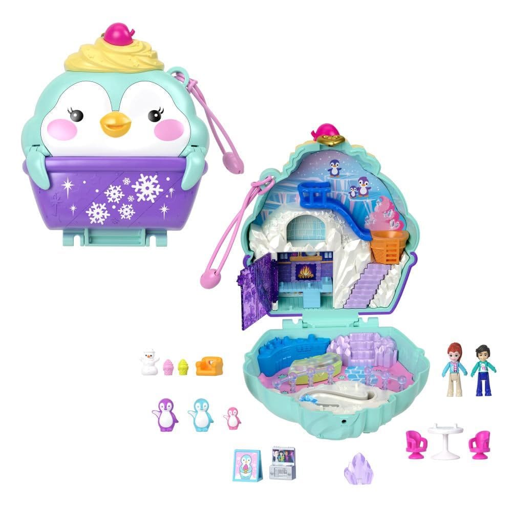 Bonecas e conjunto de brinquedos Toy Polly Snow Sweet Penguin Compact