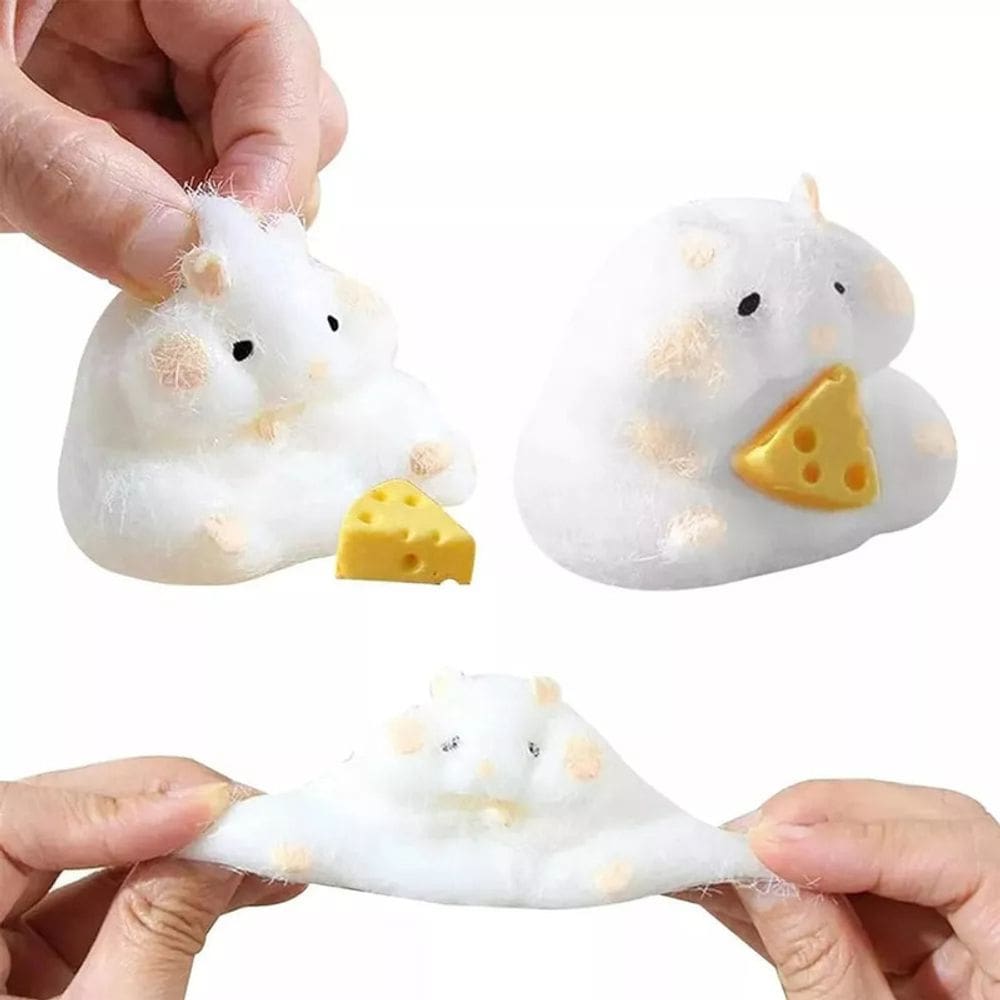 Brinquedo Squeeze Hamster Squishy, 2 peças para aliviar o desconforto