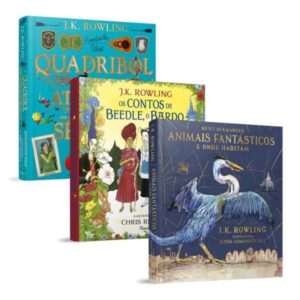Combo Biblioteca Hogwarts Ilustrado