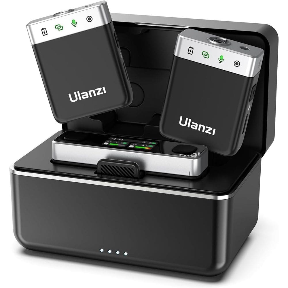 Microfone de lapela sem fio ULANZI AM18 U-Mic com alcance de 200 m