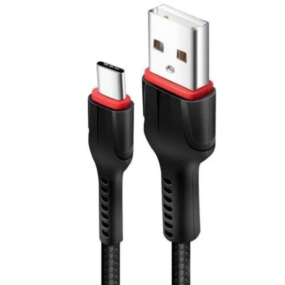 Cabo Usb Rápido Preto Compatível Com Samsung A70