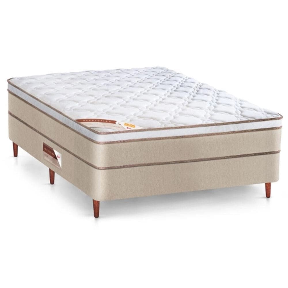 Cama Box Casal Castor Revolution  Hibrido 138x188x54 + Box Castor