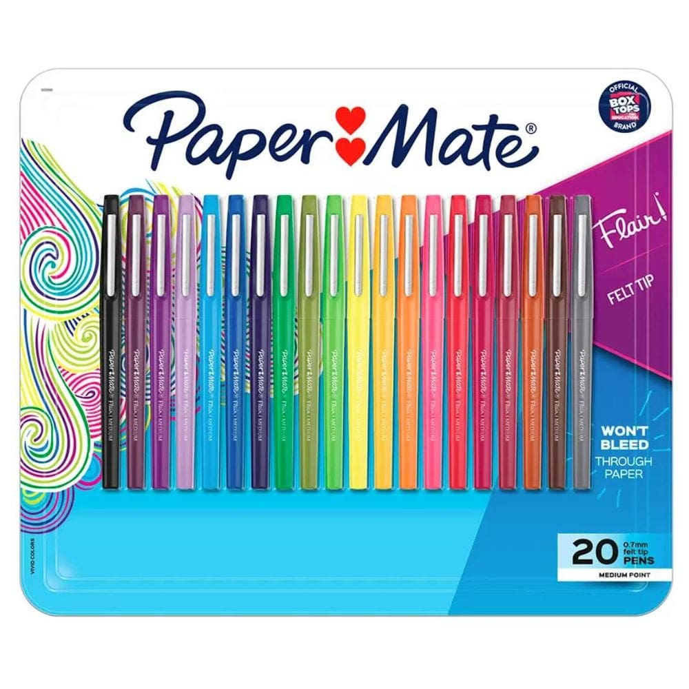 Canetas de ponta porosa Paper Mate Flair, médias,