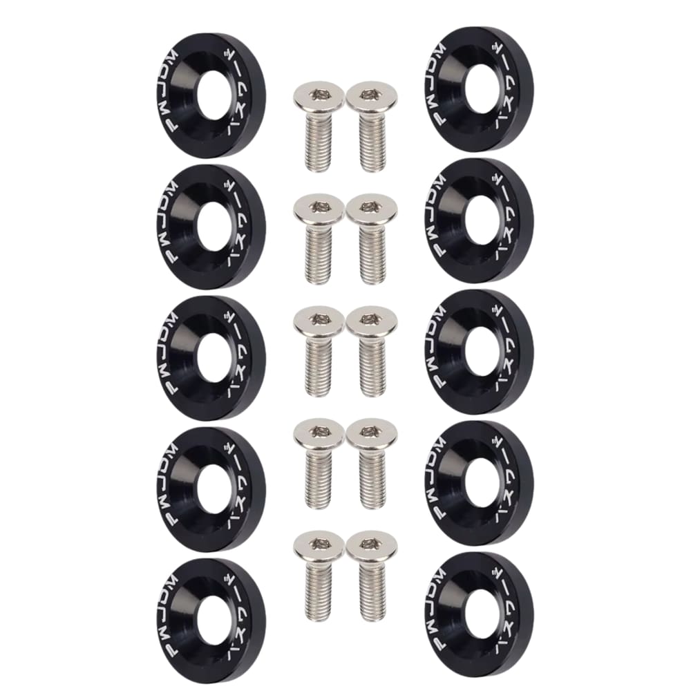 Parafuso Arruela Anodizada Universal Tunning M6 Kit 10 und