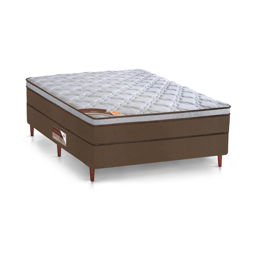 Cama Box Casal Castor Revolution 138x188x54 + Box Castor