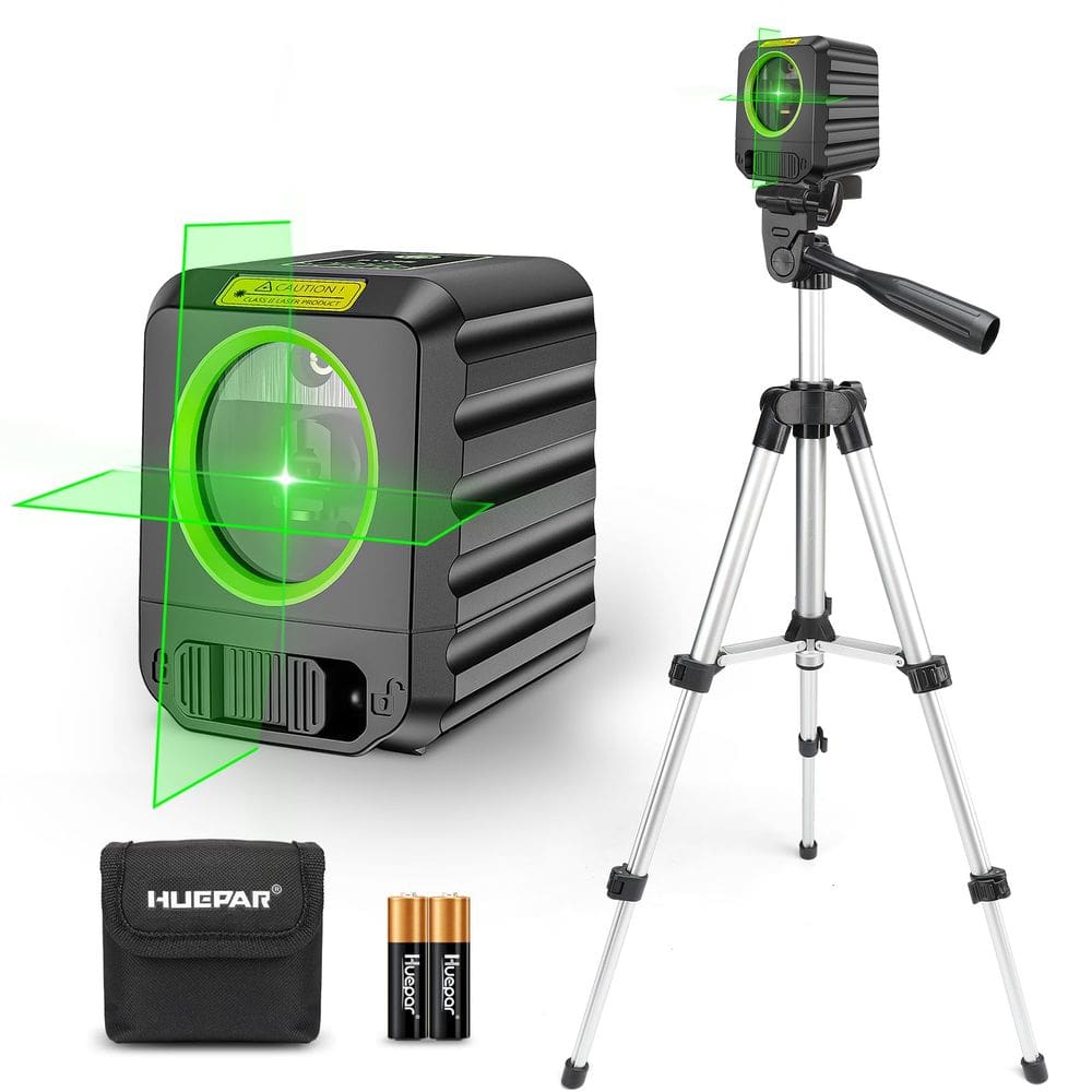 Nível de laser Huepar B011G-1TP Linha cruzada verde autonivelante