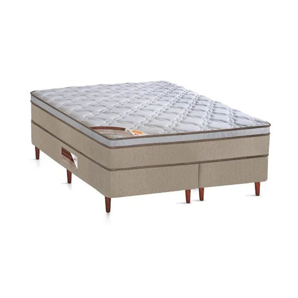 Cama Box Queen Castor Revolution Hibrido 158x198x54 + Box Castor
