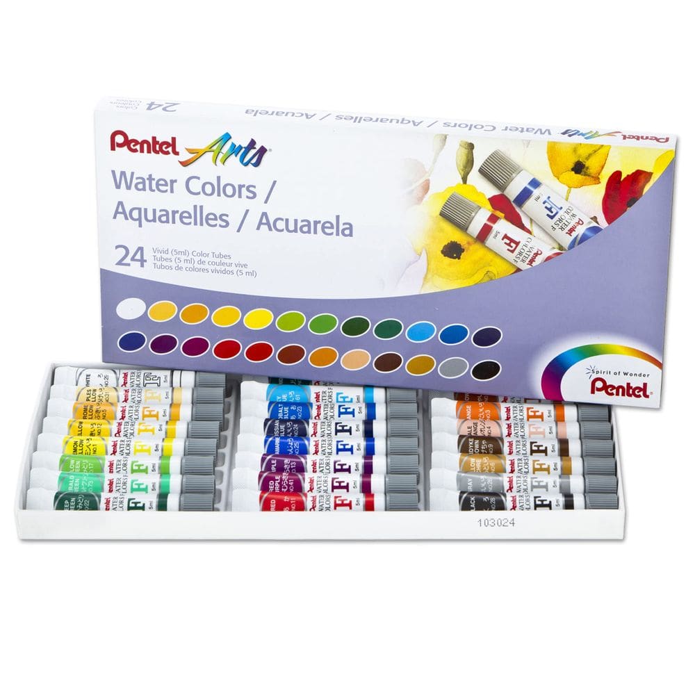 Conjunto de aquarela Pentel Arts, pacote de 24
