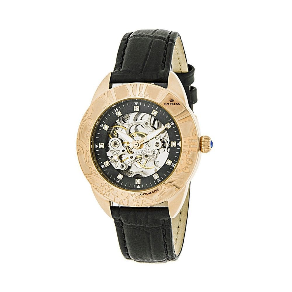 Relógio Empress EMPEM1107 Godiva com pulseira de couro feminina