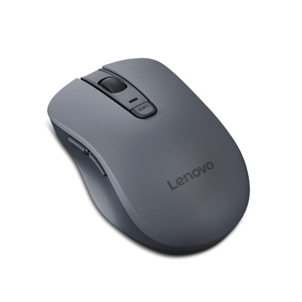 Mouse Bluetooth Silencioso Lenovo WL310 Ergonômico Cinza