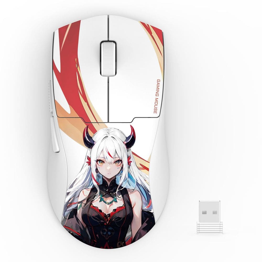 Mouse sem fio para jogos Redragon M918AK 26K DPI branco