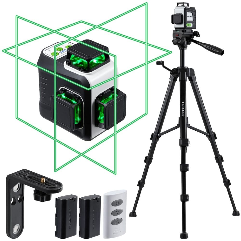 Nível de laser Firecore G50 3 X 360° com autonivelamento com tripé