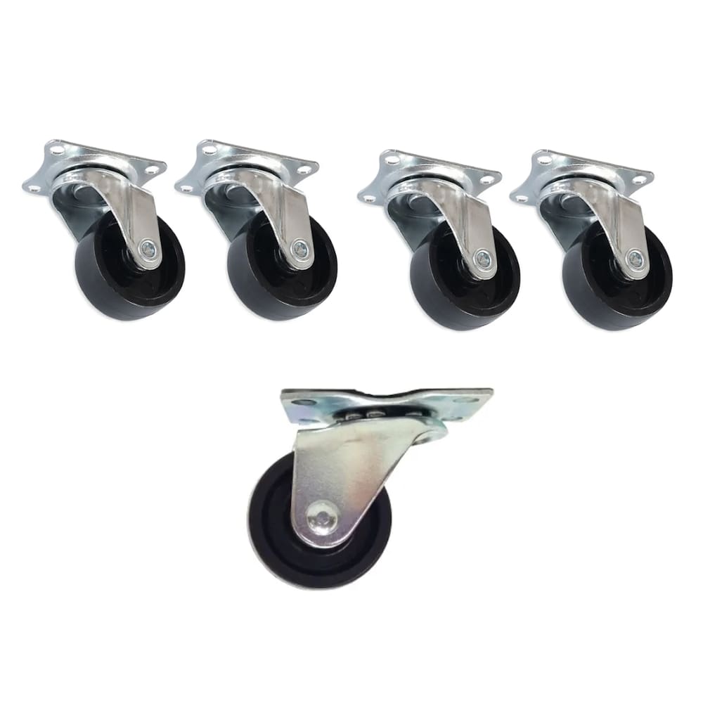 Kit 4 Rodízios Rodinhas Giratórias Móveis Vaso Mesa Bancada