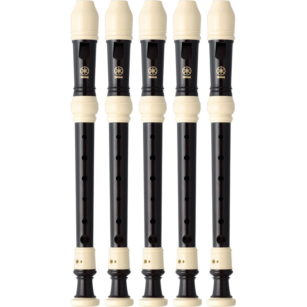 Kit 5 Flautas Doce Soprano Barroca Em C YRS-32B Yamaha