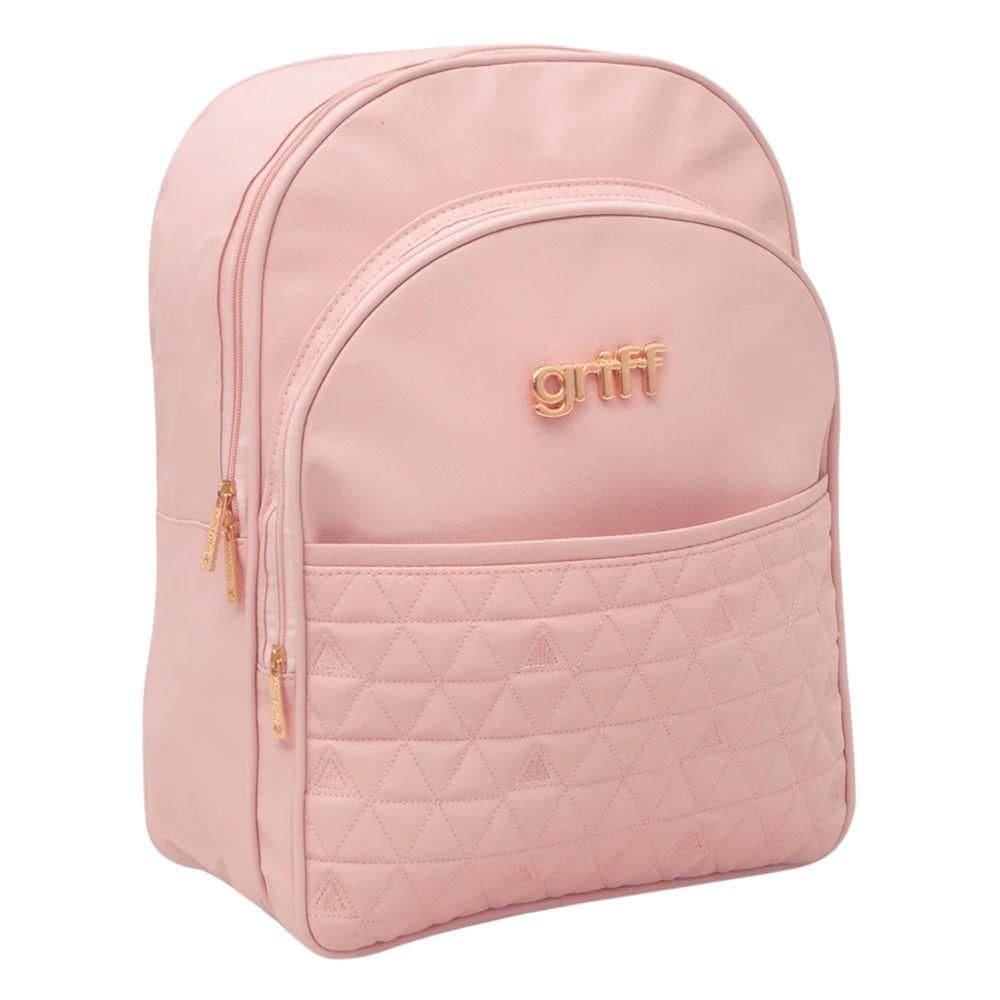 Mochila Maternidade Triângulo Baby Premium Rosé