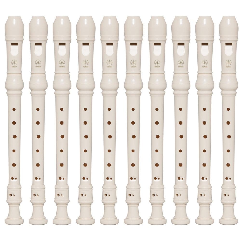 Kit 100 Flautas Doce Soprano Barroca Em C YRS-24B Yamaha