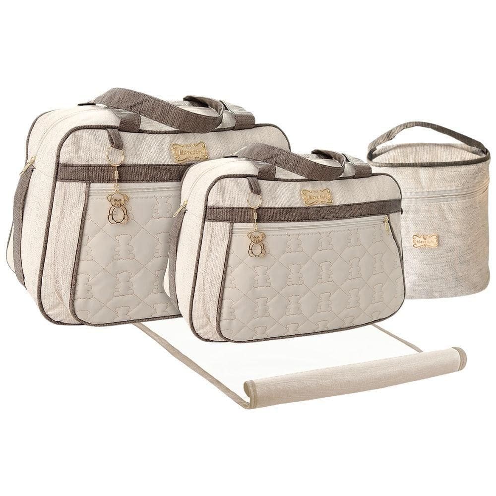 Kit Bolsas Maternidade Baby Deluxe Bege