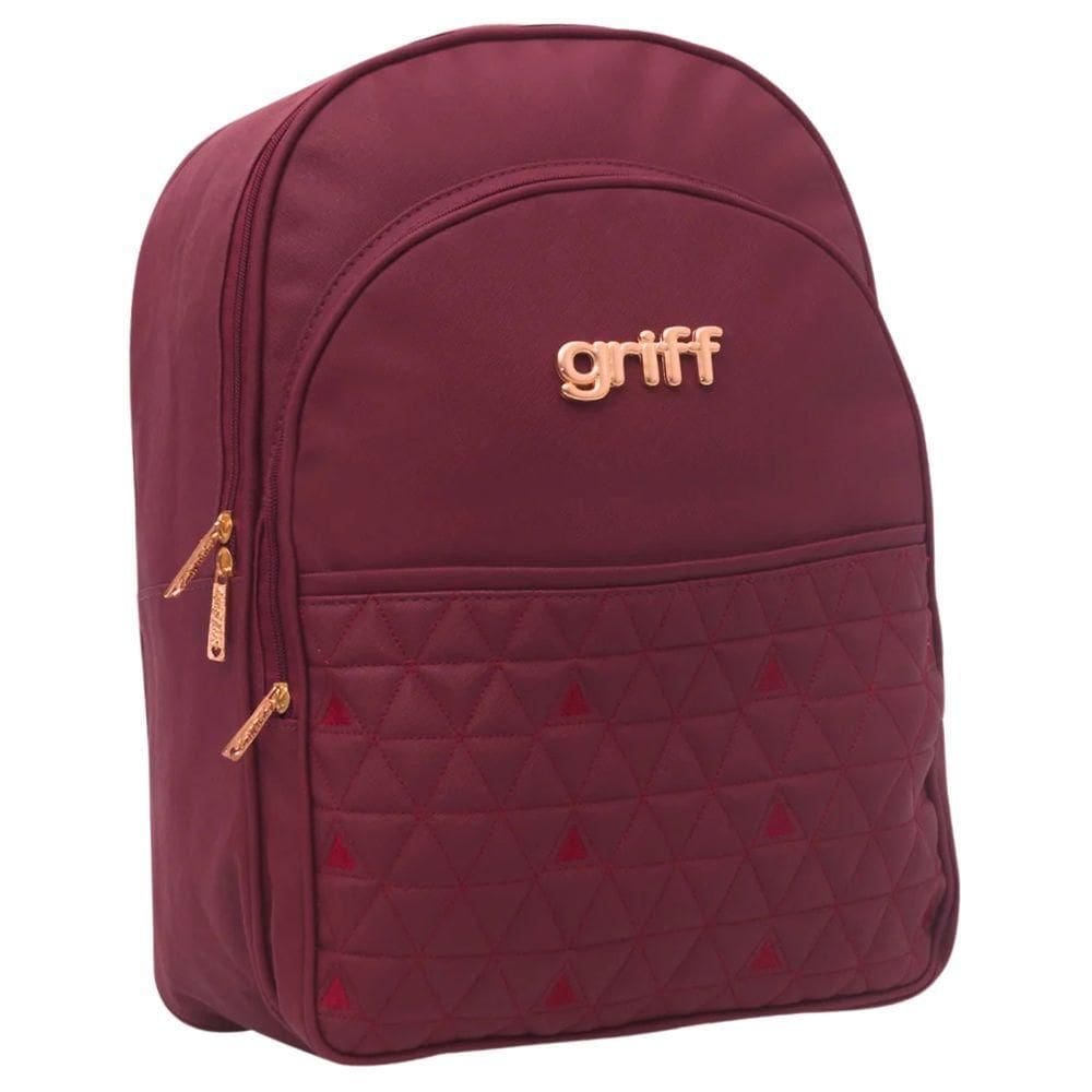 Mochila Maternidade Triângulo Baby Premium Vinho