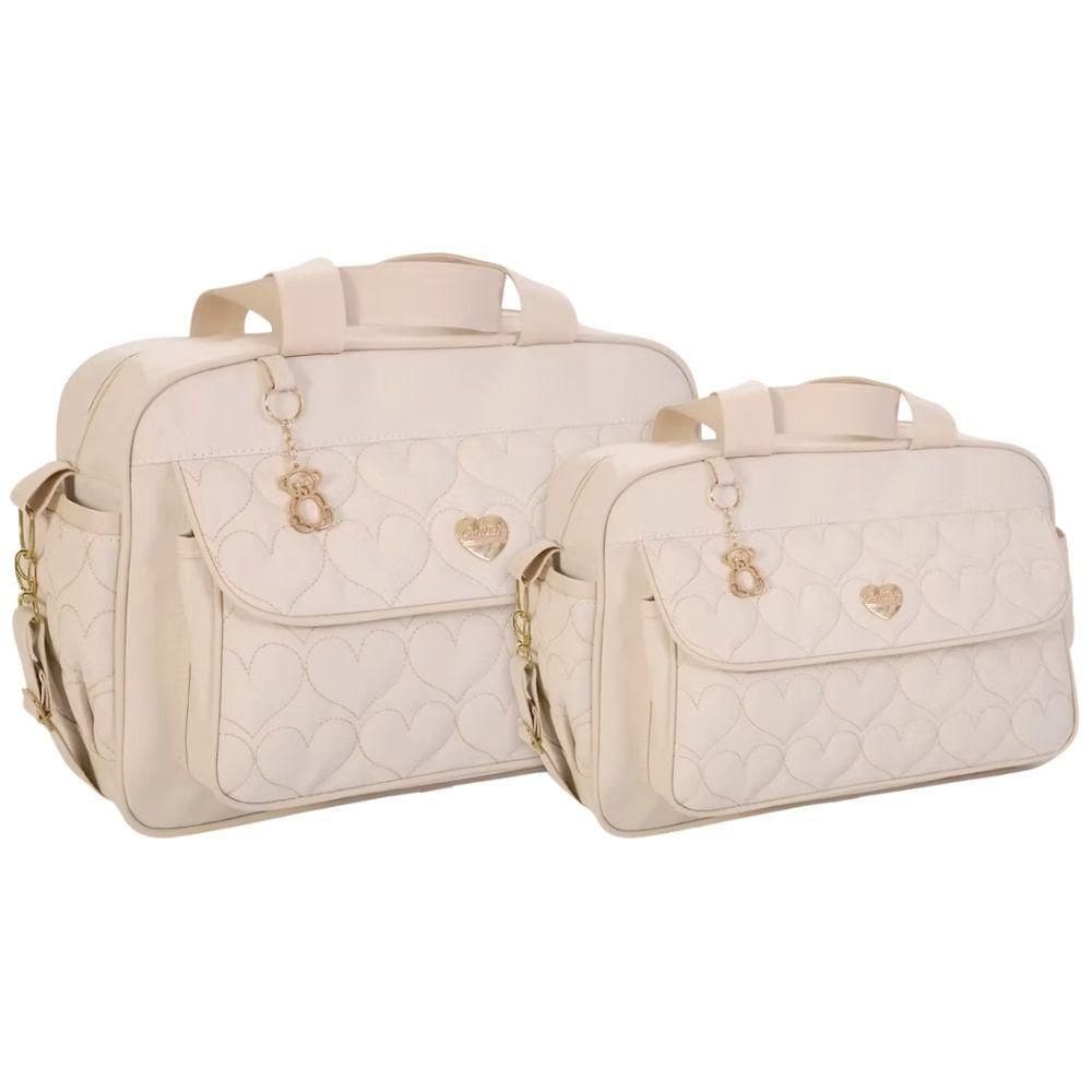 Kit Bolsas Maternidade Baby Classic Lux Bege