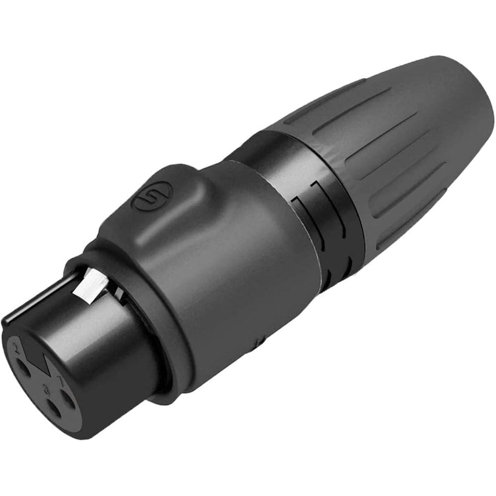 Conector Xlr Fêmea Seetronic Scwf3-B Prova D`Água
