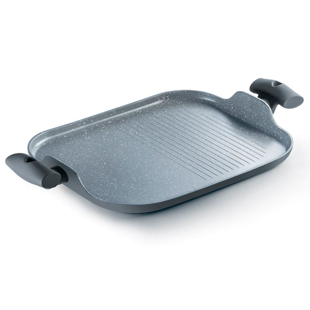 Grill Chapa Duplo Hercules Antiaderente Ceramica Indução Com Alça