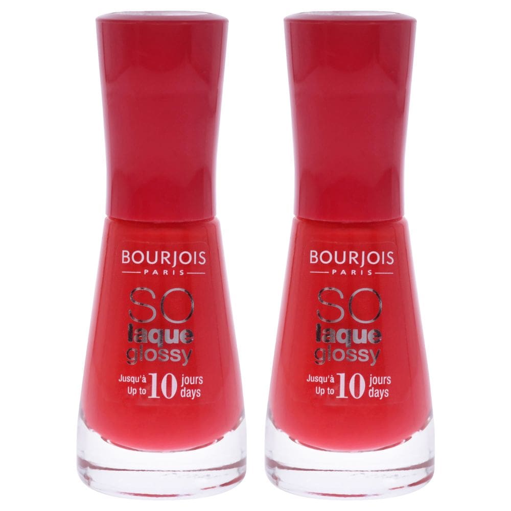 Esmalte de unhas Bourjois So Laque Glossy 02 Prepphibiscus, pacote com 2