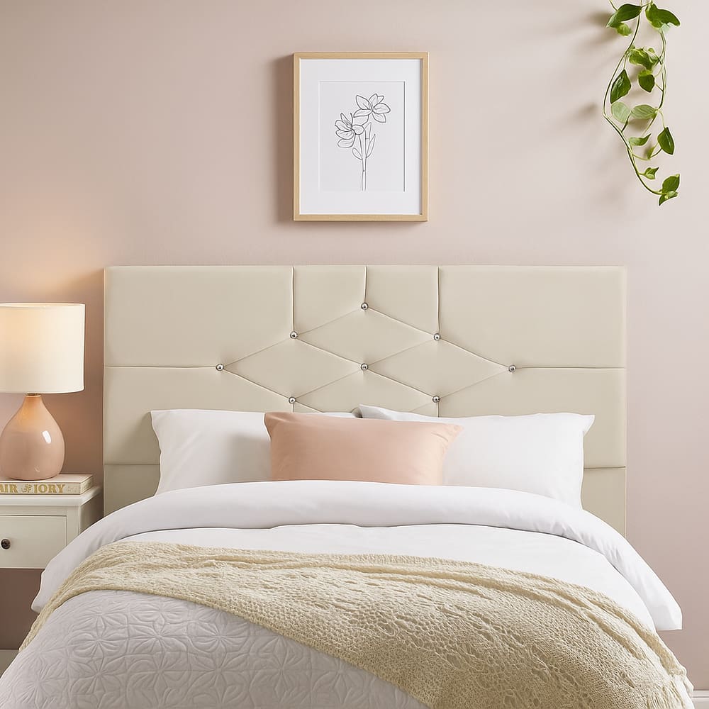 Cabeceira Cama Box Casal 90 cm Camboriú Suede