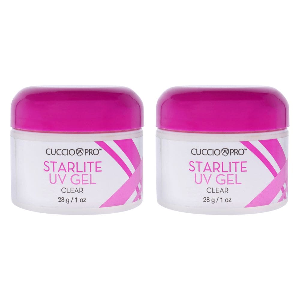 Pacote de gel UV com 2 Starlite Clear da Cuccio Pro