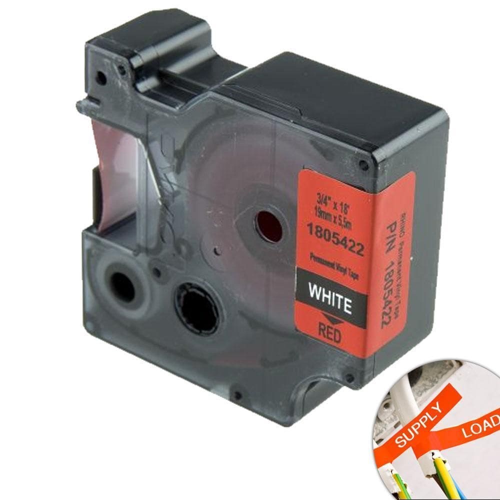 Fita Vermelha Vinílica/Pvc 19Mmx5.5M Rotulador Rhinopro Dymo