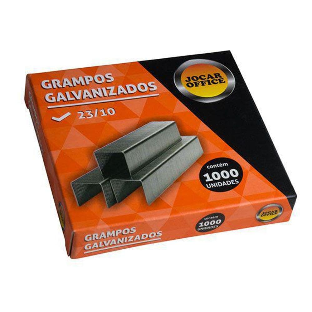 Grampo 23/10 Galvanizado 1.000 Unidades Jocar Office