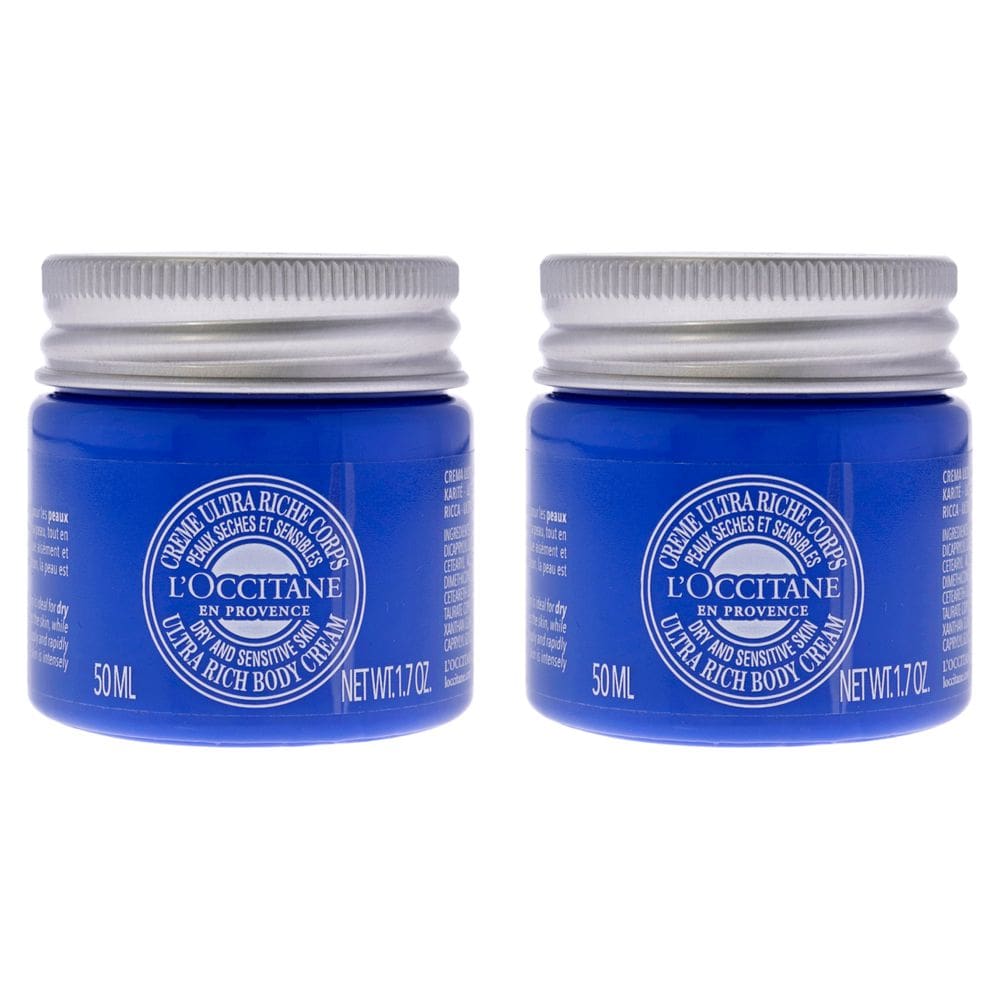 Creme corporal LoCcitane Shea Ultra Rich 25% de manteiga de karité, pacote com 2 unidades