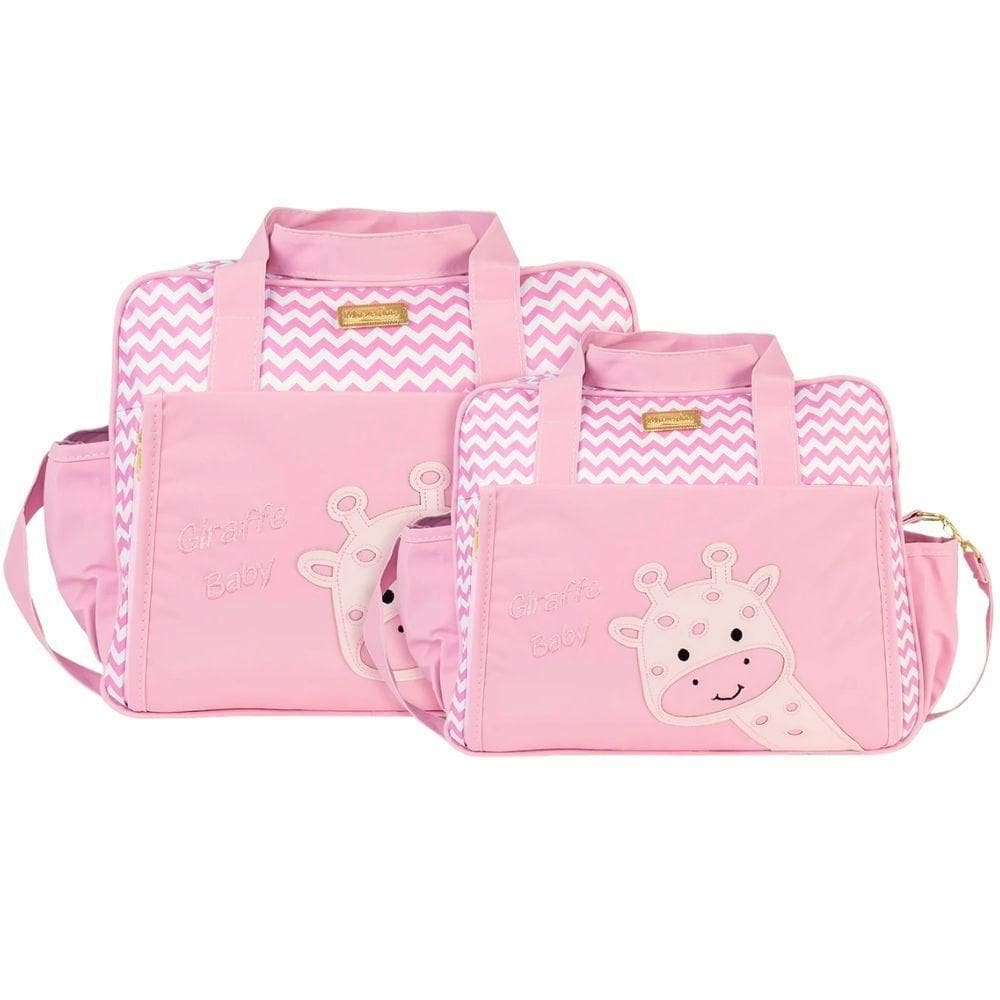 Kit Bolsas Maternidade Giraffe Baby Prime Rosa