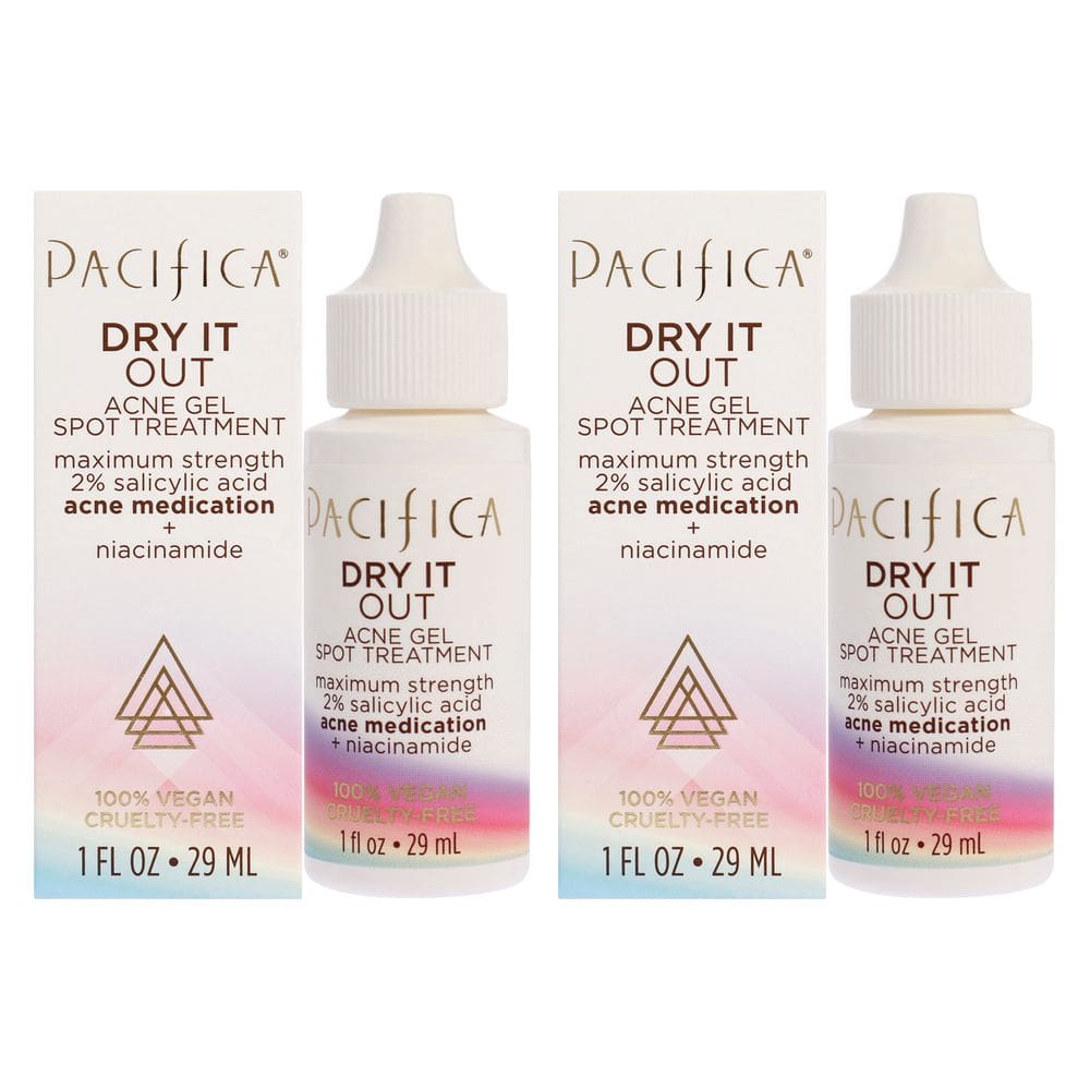 Tratamento para manchas em gel para acne Pacifica Dry It Out com hamamélis