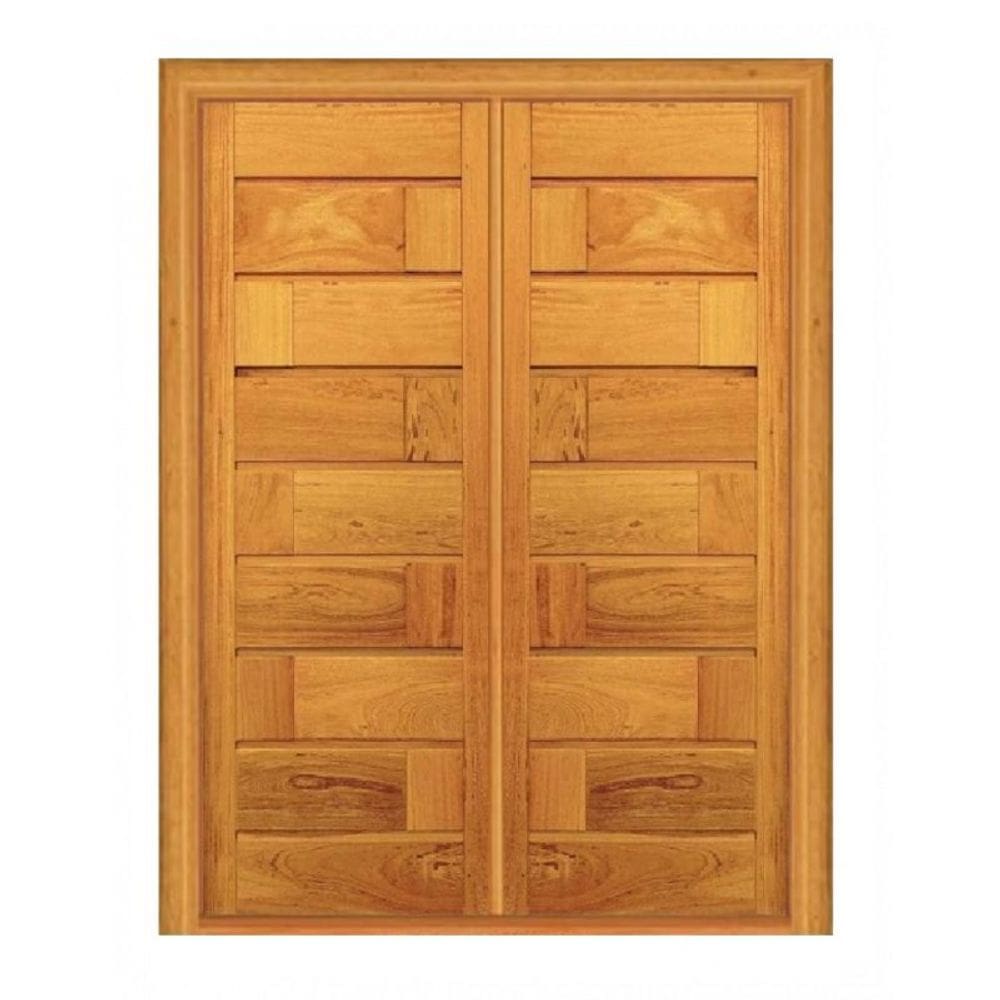 Porta Dupla de Abrir 713 Brotas - Madeira Maciça - Angelim