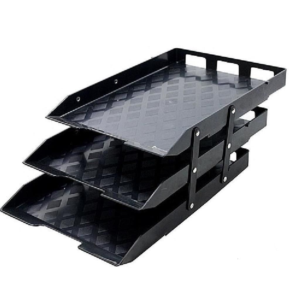 Caixa Correspondência Tripla Articulável Preto Carbrink