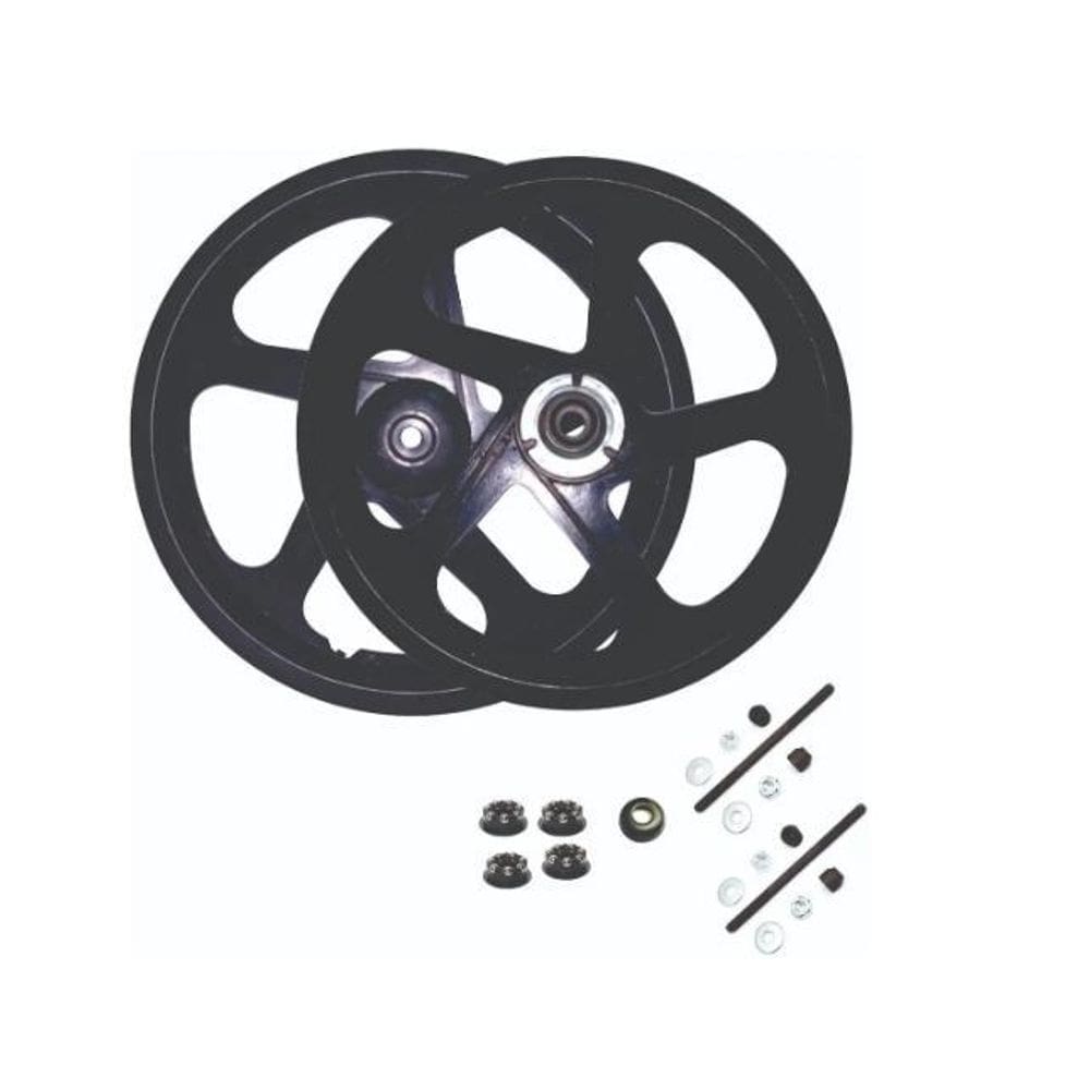 Par De Aros 16 Nylon Para Bike Infantil, Preto