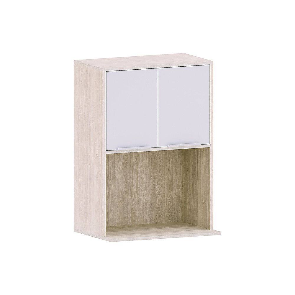 Armário Aéreo 60cm com Nicho para microondas 2 Portas Art Luciane Móveis