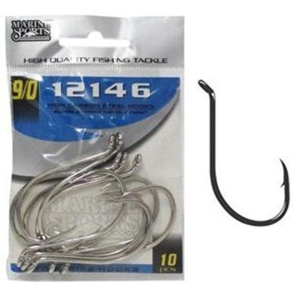 Anzol Marine Sports 12146 N° 9/0 Nickel - 10 Peças