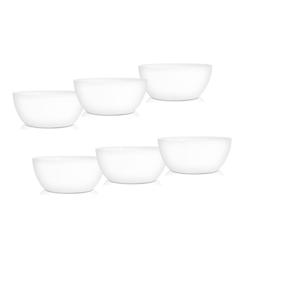 Conjunto Bowls Plastico PP resistente com 6 pç para petiscos