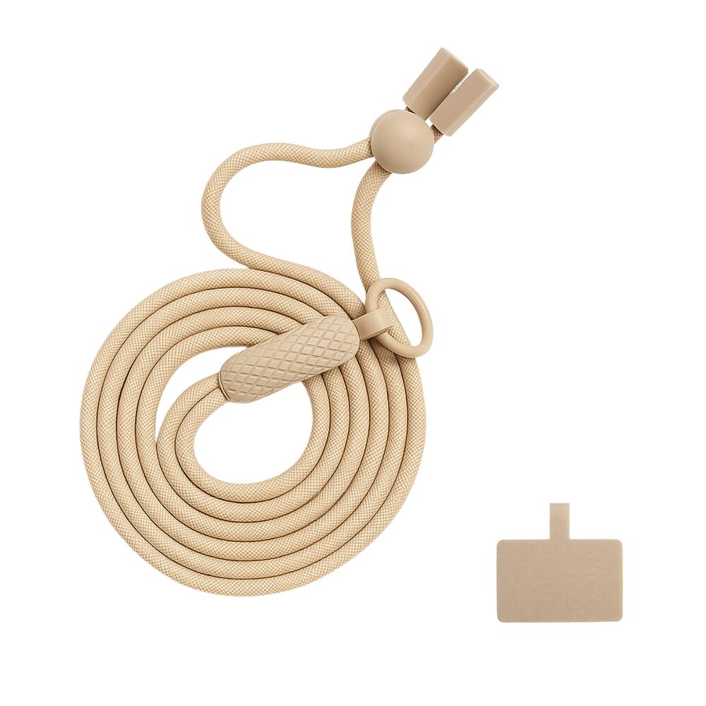 Cordão Universal Nerdcase para Celular, Poliéster, Bege