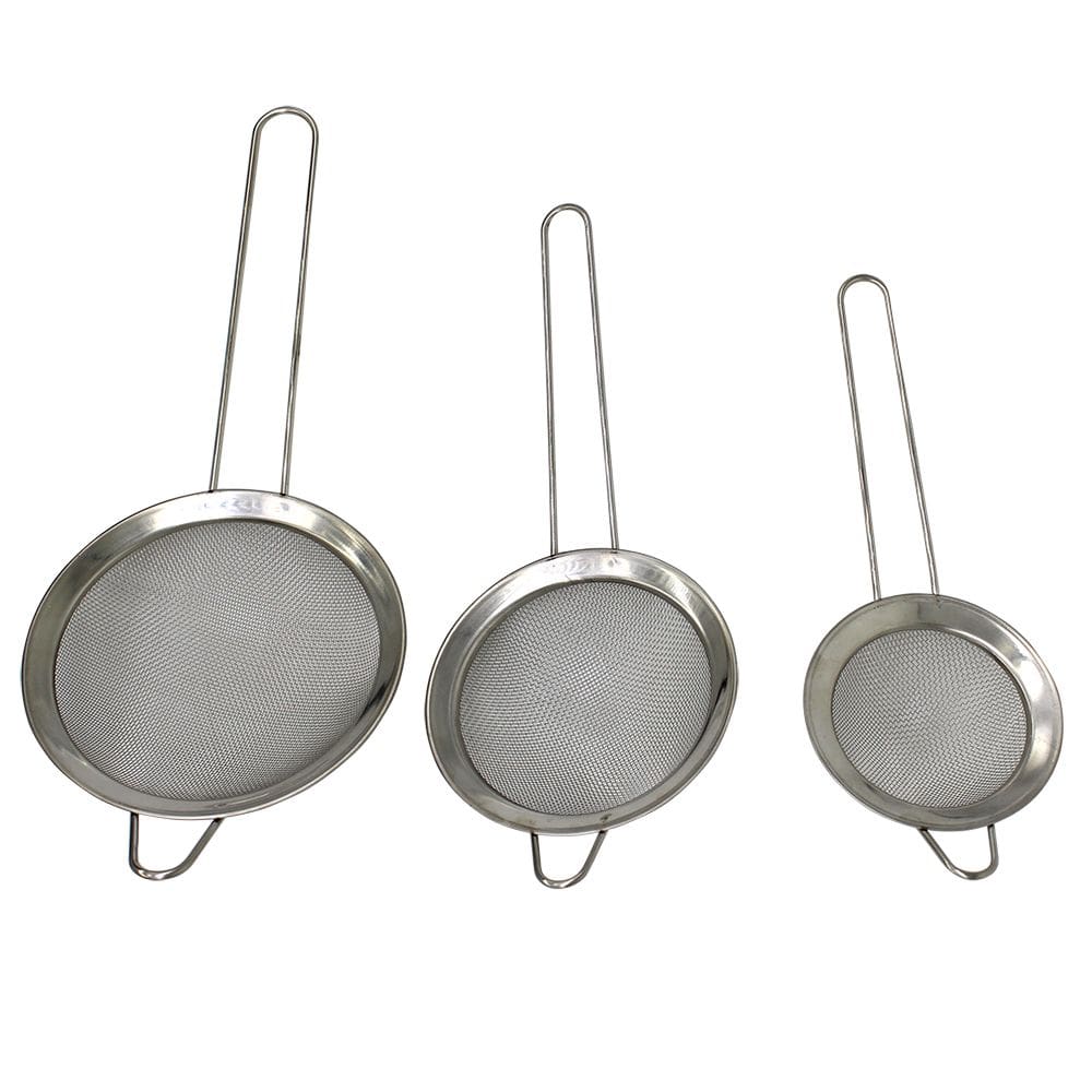 Conjunto De Peneiras Inox Com 3 Unidades