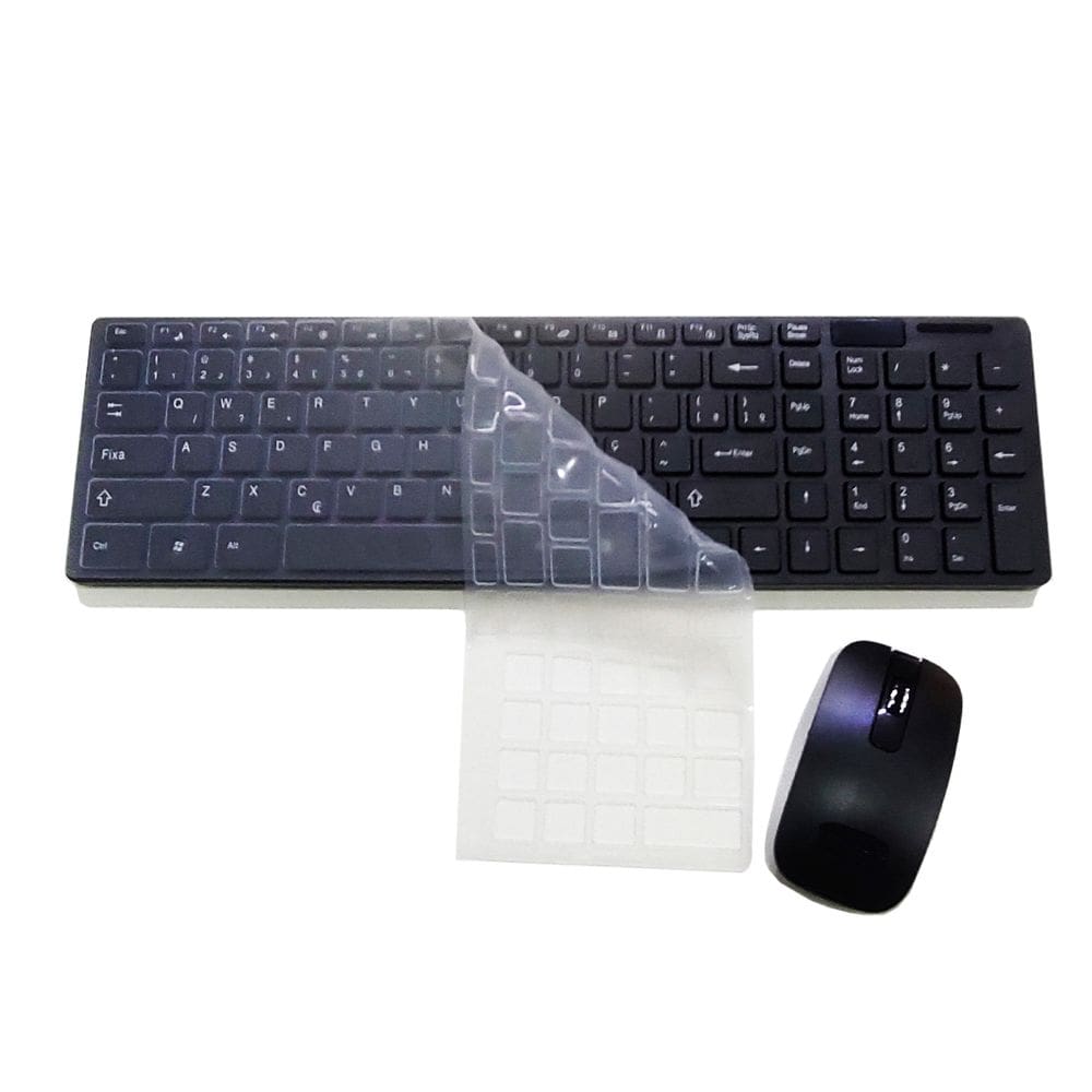 Conjunto Mouse + Teclado Sem Fio Portatil Slim tc06