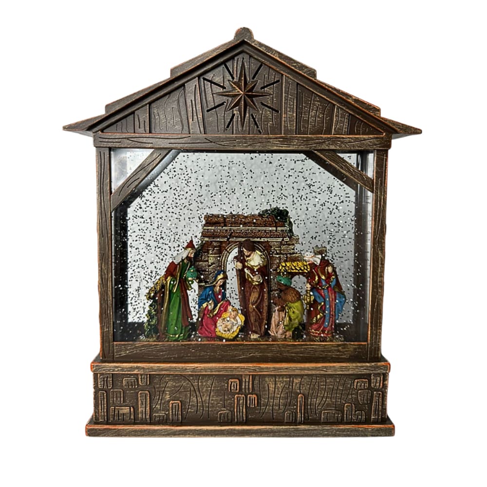 Laterna Presépio Musical e Led 22x25CM - Yangzi