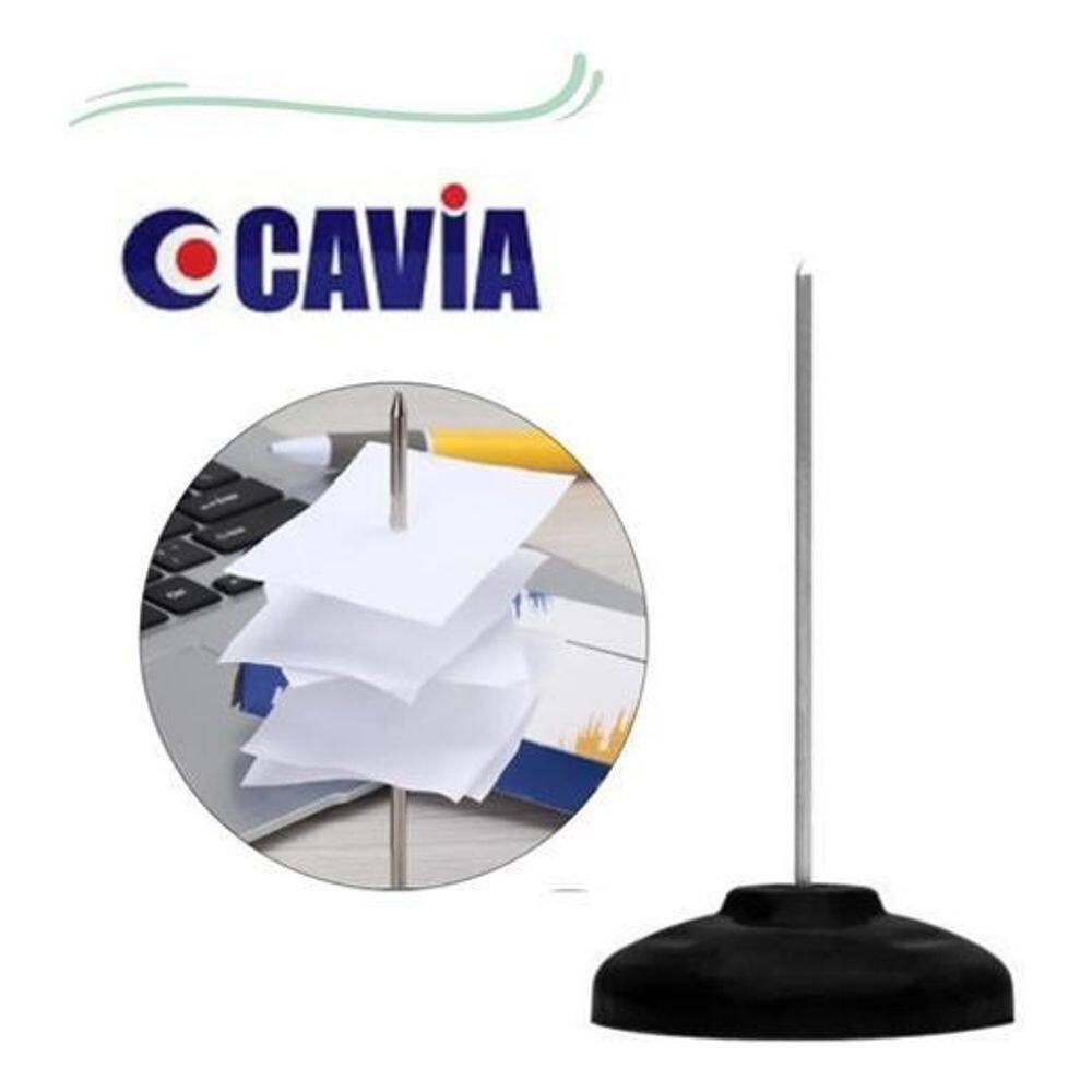 Espeto Para Papel De Base Plástica Preta