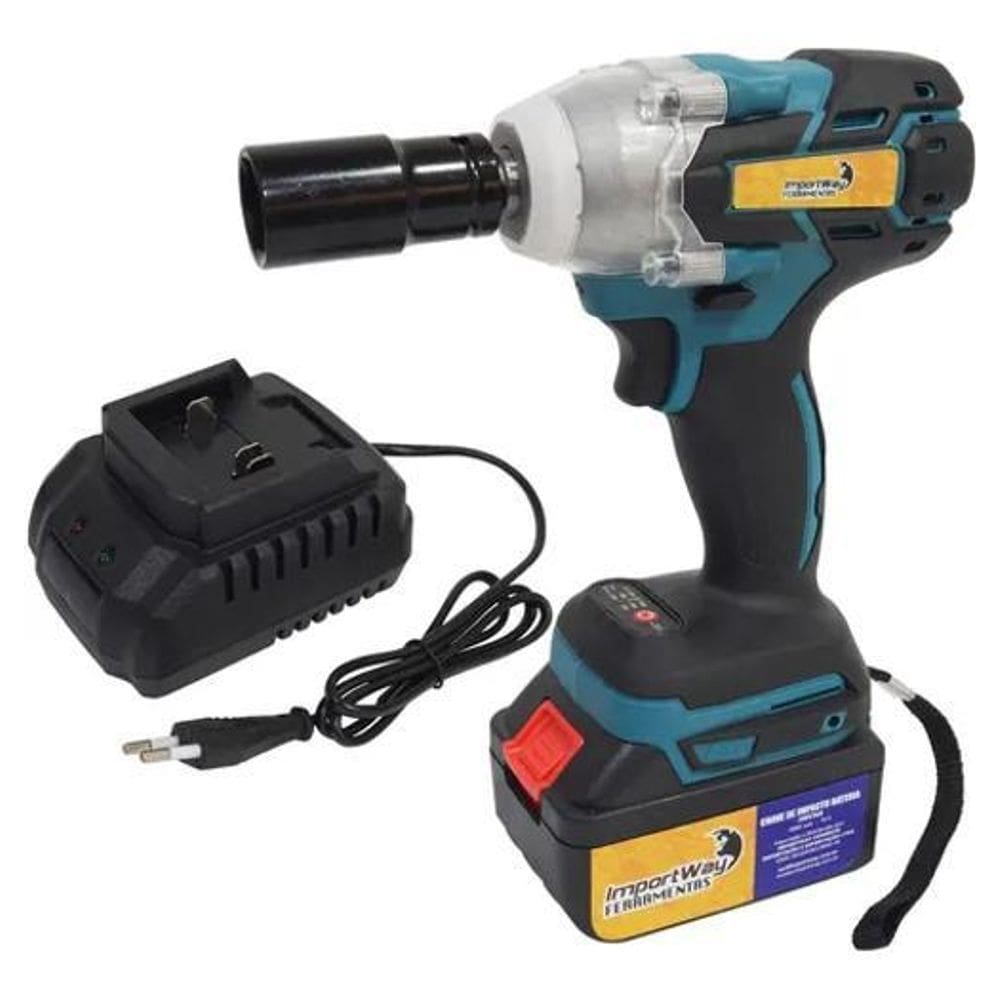 Chave de Impacto Importway IWCHA38v 1/2 38V - 2 Baterias