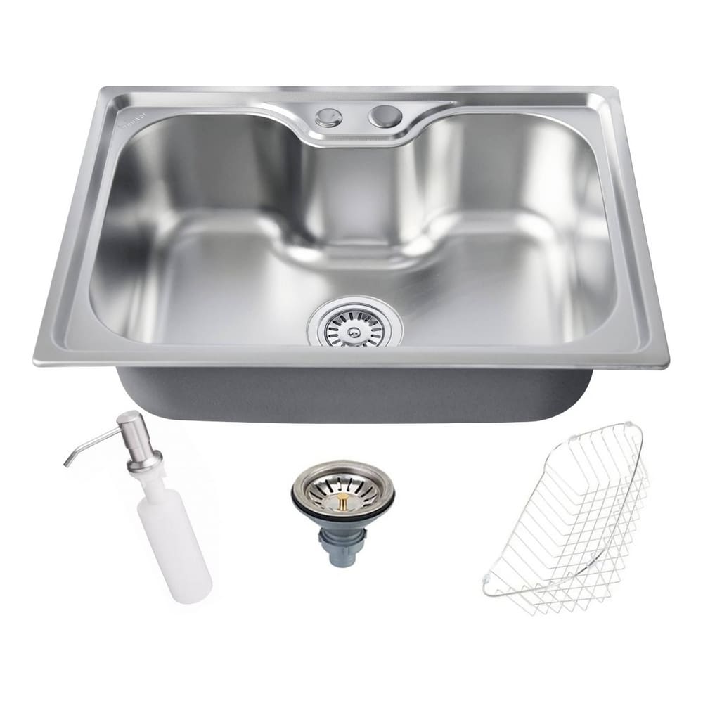 Cuba Pia Cozinha Gourmet Aço Inox 50x40 C Acessórios FC-73