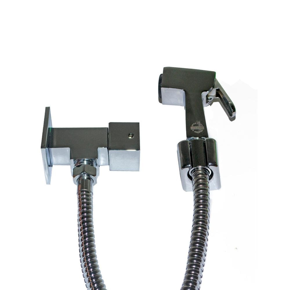 Ducha Higiênica Fit Preto Fosco Gatilho Abs 1/4 De Volta